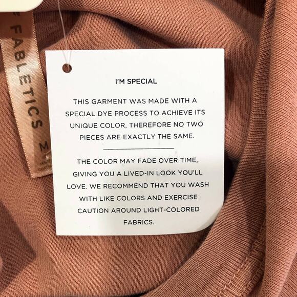 Fabletics Tinsley Fitted Crew Neck Tee in Clay  NWT - Picture 6 of 7